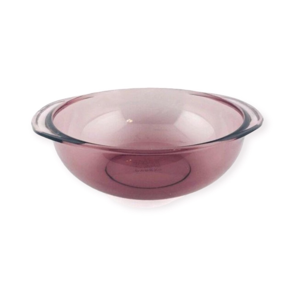 Vintage Pyrex Mixing / Nesting Bowl / Dish —— Purple / Cranberry 2 qt